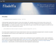 Tablet Screenshot of filadelfia.hu